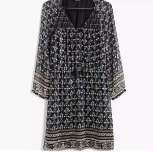 Madewell Woodland Artisan Dress 0 Boho Flowy Peasant Hippie Floral